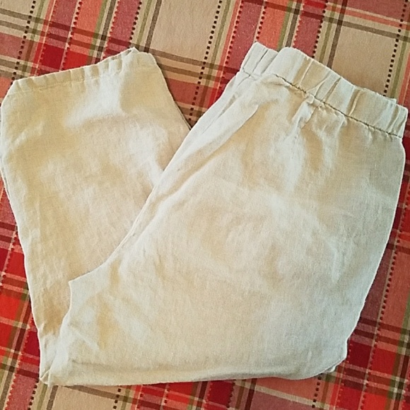 J. JILL 100% linen Capris size M Petite - Picture 3 of 4